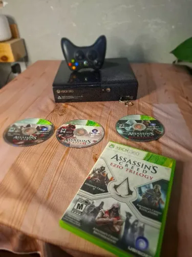 XBOX DESBLOQUEADO + 4 JOGOS E CONTROLE