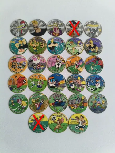 Tazos Copa Toon Elma Chips Original - Coleção Incompleta