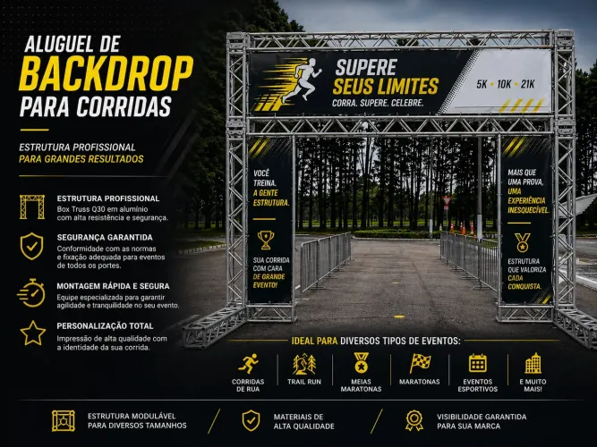 BACKDROP PARA CORRIDA DE RUA