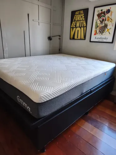 COLCHÃO QUEEM EMMA + cama Bau