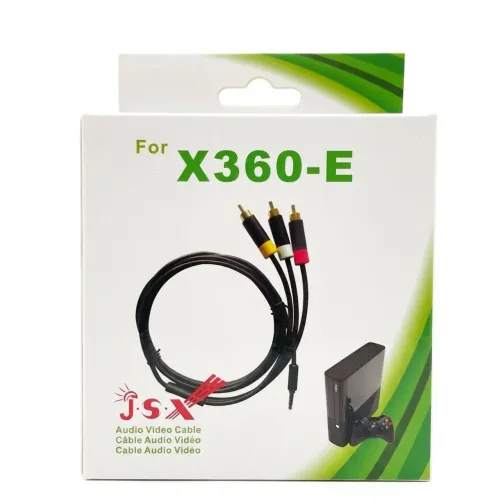Cabo Áudio e Vídeo AV RCA P3 Para Xbox 360 Super Slim (Model E) - 1.8m