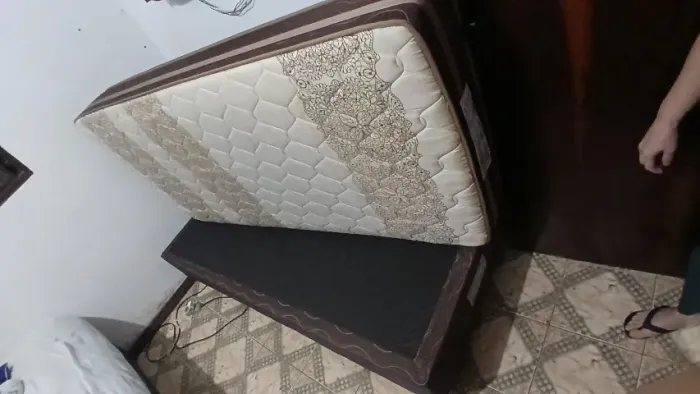 Cama Box Solteiro com Colchão