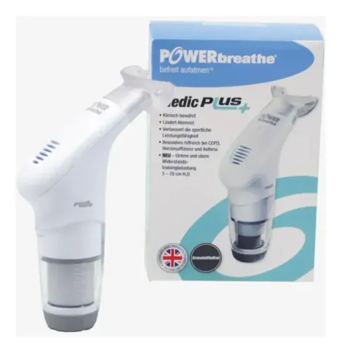 Powerbreathe Plus Medic - Treinador Muscular Respiratório Leve 10 Níveis Nota fiscal 