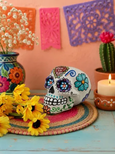 Caveirinha mexicana vaso P 
