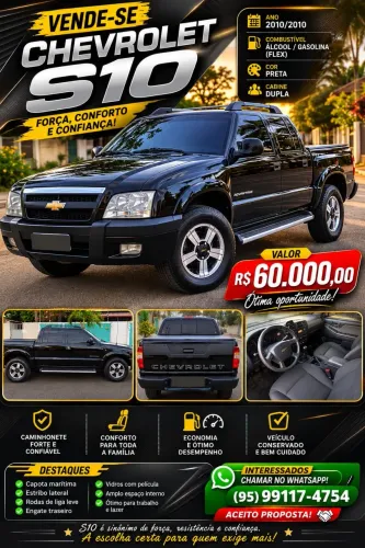 Chevrolet S10 P-up Advant. 2.4/2.4 MPFI F.power CD 2010