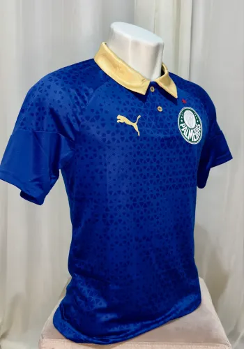 CAMISETA GOLA PALMEIRAS - PUMA - AZUL TEMPORADA 24/25 - COMISSÃO TÉCNICA - M