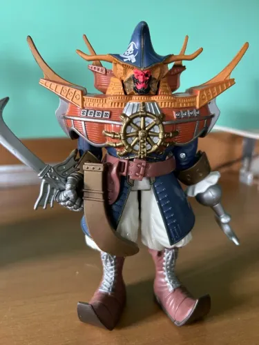 Boneco RARO Power Rangers Lost Galaxy CAPITÃO MOTINY Pirata SPACE BUCCANEER