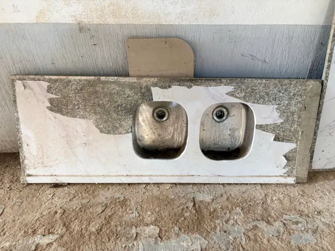 Pia de granizo com 2 Cubas