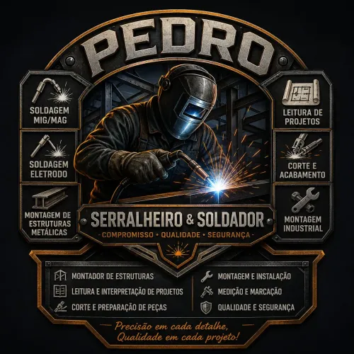 Soldador MIG/MAG | Montador de Estruturas Metálicas