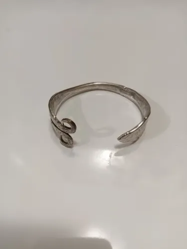 Bracelete vintage prata 90