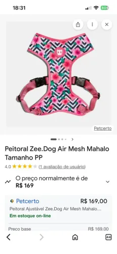 Vendo Coleira Zee Dog - Tam P