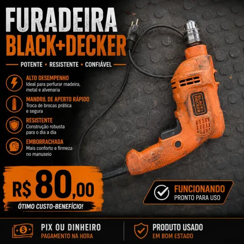 FURADEIRA BLACK+DECKER