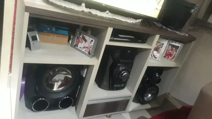 Rack para TV e som