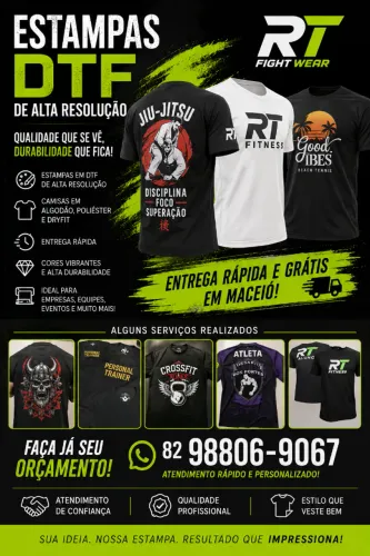 ESTAMPAS PERSONALIZADAS EM DTF - QUALIDADE PROFISSIONAL!