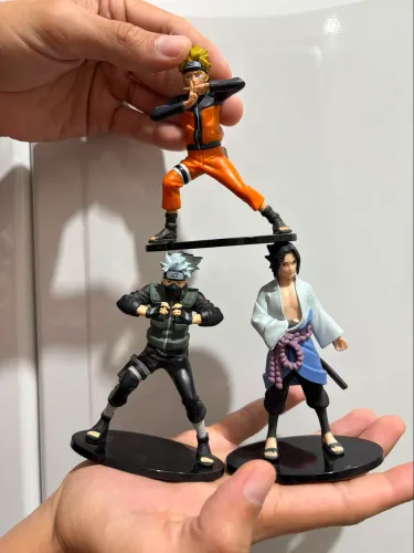 KIT FIGURES PLANETA DEAGOSTINI NARUTO SHIPPUDEN - NARUTO SASUKE E KAKASHI