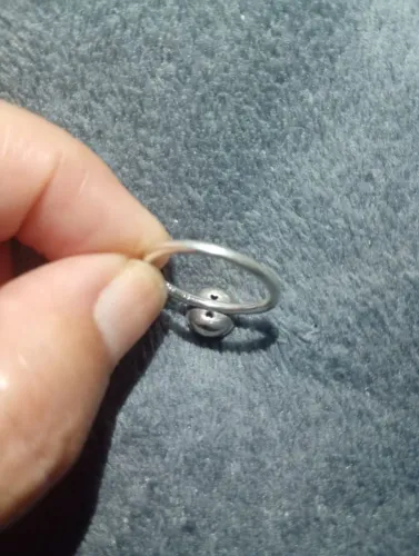 Anel Pandora gota brilhante tamanho 18
