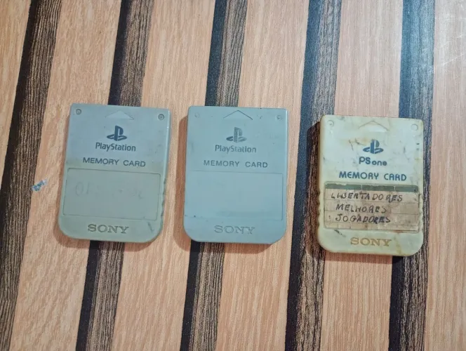 Memory cards PlayStation 1 lote. Leia!!!