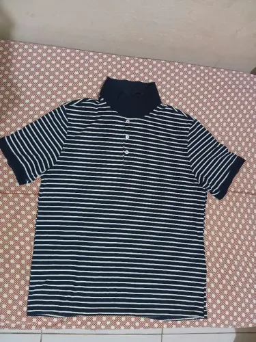 Camiseta polo listrada (tam g)
