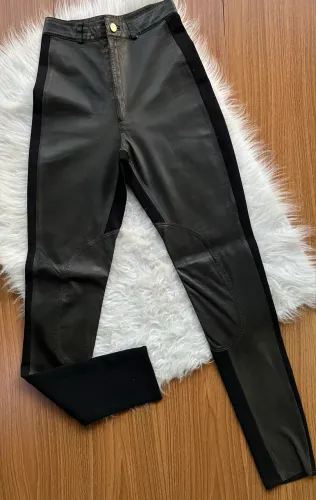 Calça de Montaria Premium em Couro Legítimo Tactile