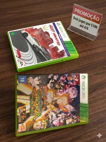 SUPER COMBO XBOX 360! Most Wanted + Naruto Shippuden: 2 Jogos por R$ 100!