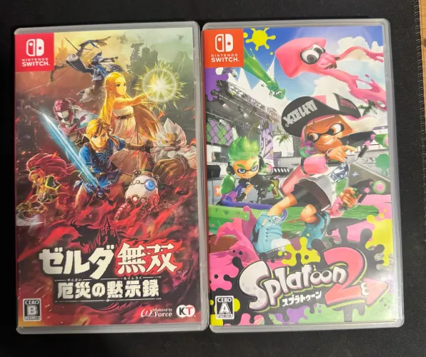 Hyrule Warriors: Age of calamity e splatoon 2 - Japonês