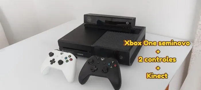 XBOX ONE POUQUISDIMOPERFEITO ESTADO CONSERVAÇÃO, POUQUÍSSIMO USO.