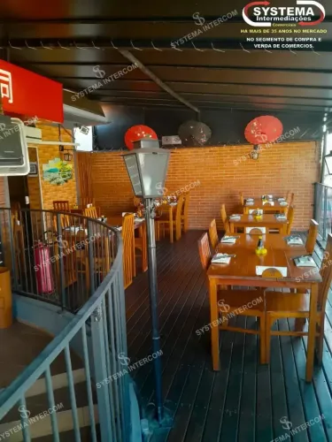 Restaurante de comida japonesa de esquina no ABC