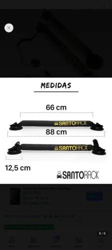 Rack de teto com ventosa , universal 