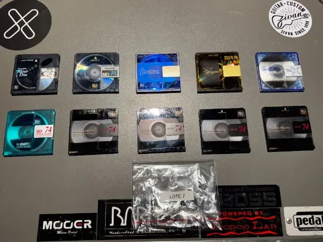 Lote 10 MD Sony Premium Maxell EMTEC e MDW-74 Marcas Variadas