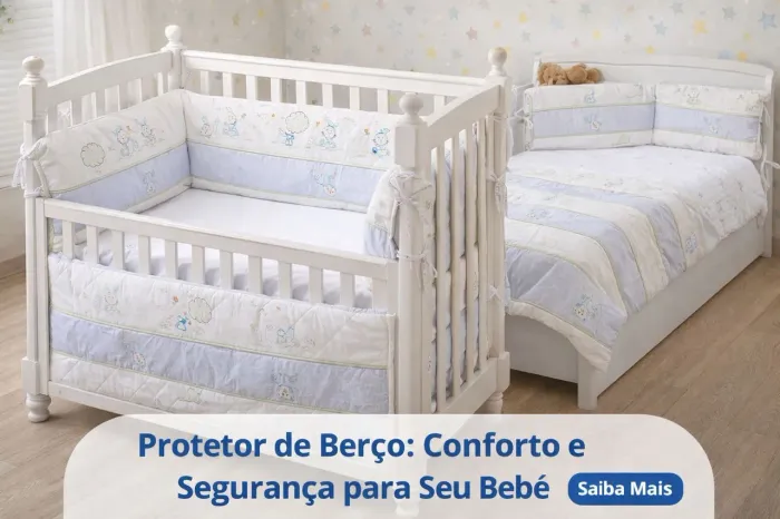 Ótimo protetor de berço, bem sofisticado e delicado.