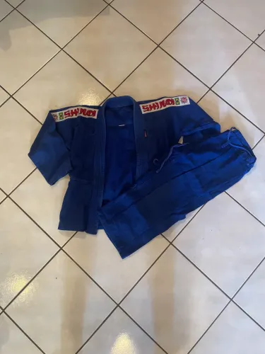 Kimono M3 azul trançado