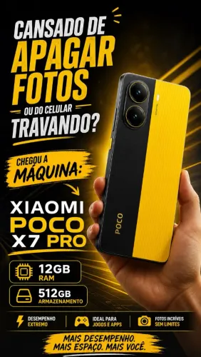? POCO X7 Pro 512GB / 12GB RAM - Novo e Lacrado! (O Monstro do Custo-Benefício)