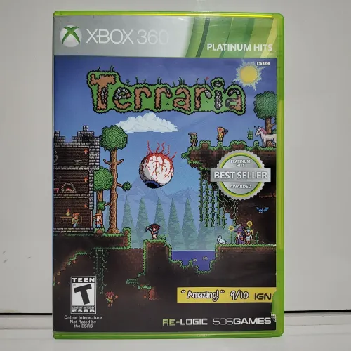  Jogo Terraria Xbox 360 Original Mídia Física Platinum Hits