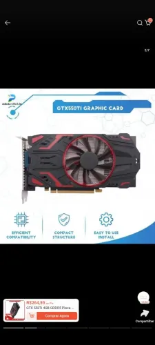 GTX 550TI 4 GB GDDR5 128BITS