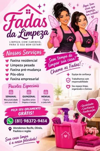 Fazemos sua faxina/ diarista disponível