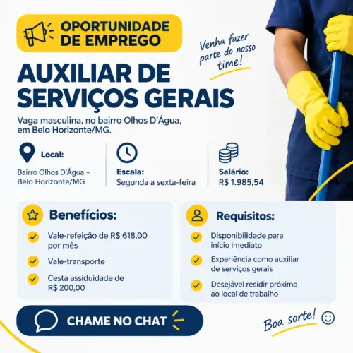 Masculino - AUX. Serviços gerais