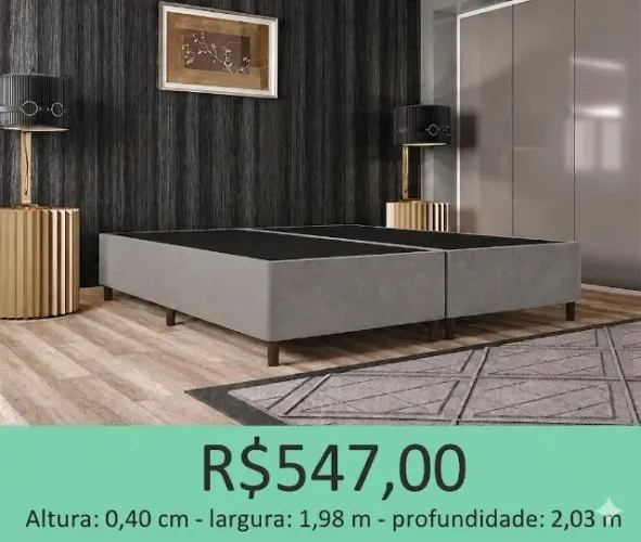 base box king size - novas - fazemos frete do produto 
