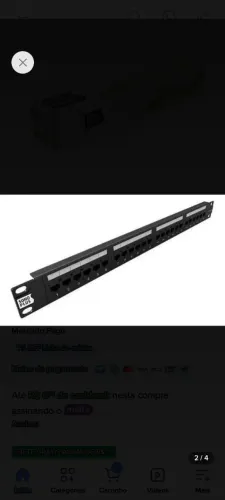 Patch Panel Cat5e 24 Portas Sohoplus Furukawa