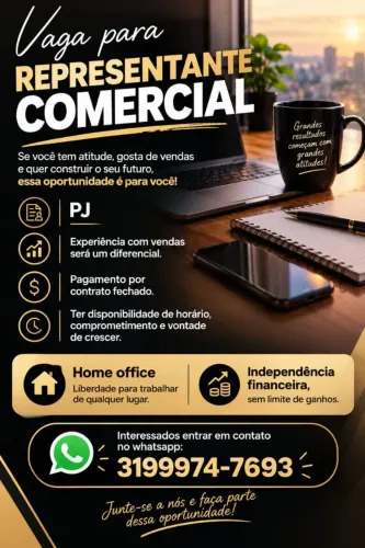 Vaga para consultor comercial