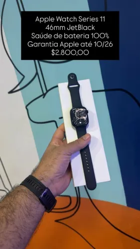 Seminovo: Apple Watch Series 11 46mm - Bateria 100% - Novissimo | Loja Fisica