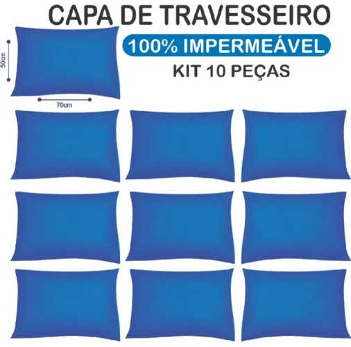 10 CAPAS PARA TRAVESSEIRO TNT  IMPERMEÁVEIS 