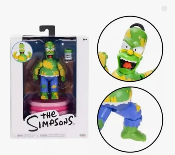 Homer furioso da franquia os Simpsons,fabricado pela sunny brinquedos ,o boneco 12 cm a 15