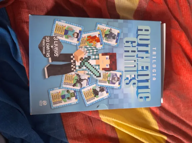 Trilogia de livros authentic games minecraft