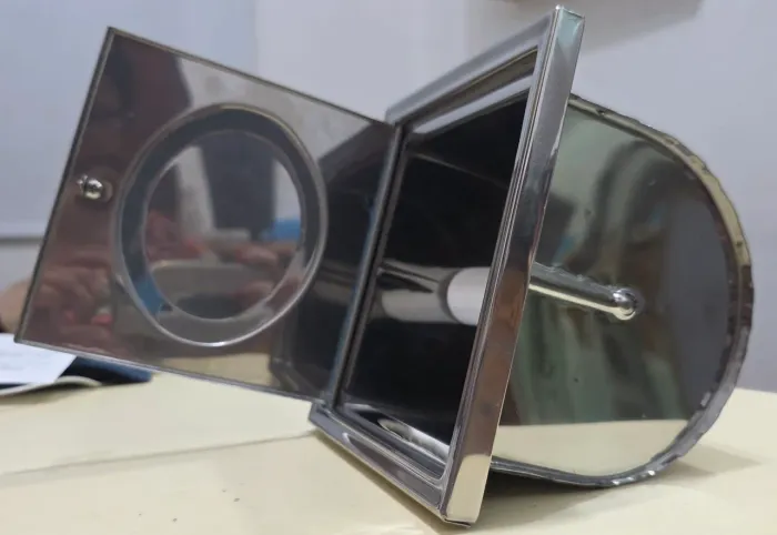 Porta papel higiênico - papeleira de embutir inox