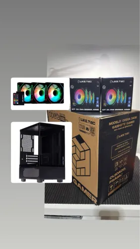 Gabinete Liketec Mid Tower + Kit com 6 Fans