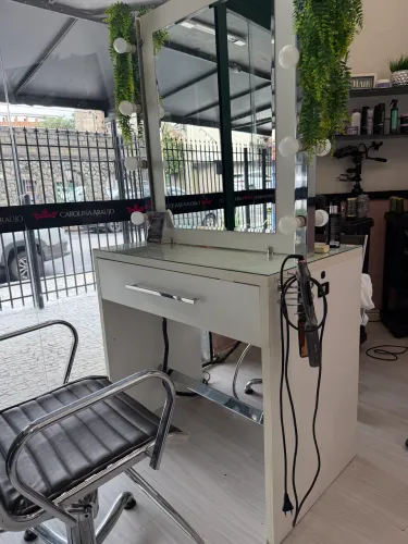 Penteadeira dupla para salão 