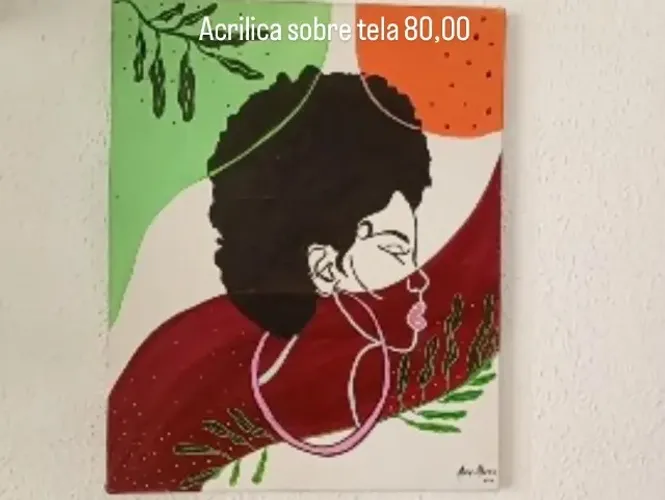 Telas pintadas a mão