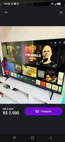 SMART DE 60 LG WEBOS NA GARANTIA COM NOTA ( ULTRA HD 4K, COMANDO DE VOZ, E BLUETOOTH )