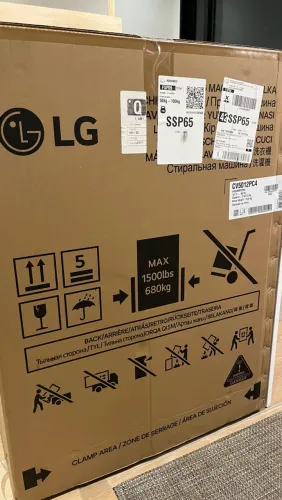 Lava e Seca Smart LG VC4 12kg Inox Look - 127V (Nova na Caixa / Lacrada de Fábrica)