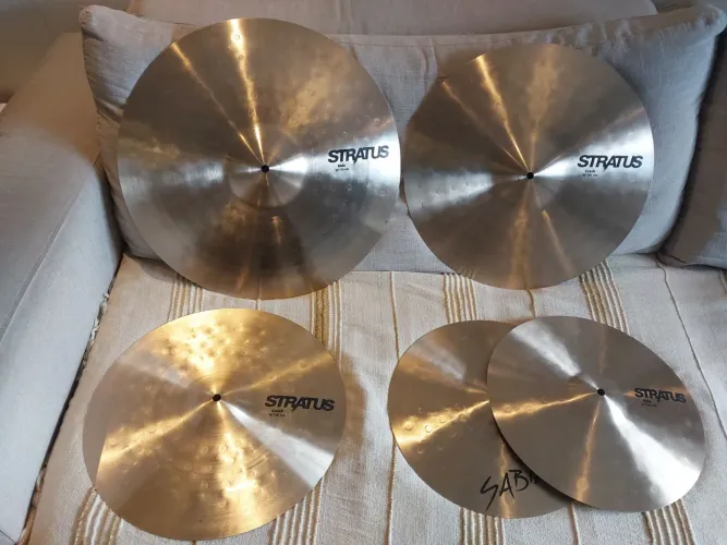 Kit de pratos sabian stratus 14 16 18 20 